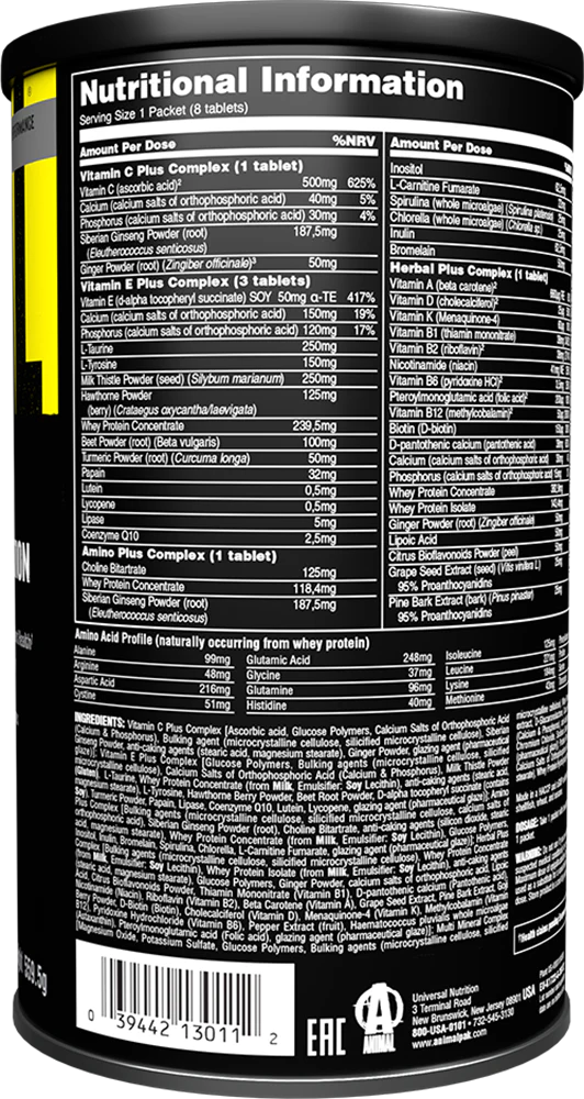 Animal Pak 44 packs