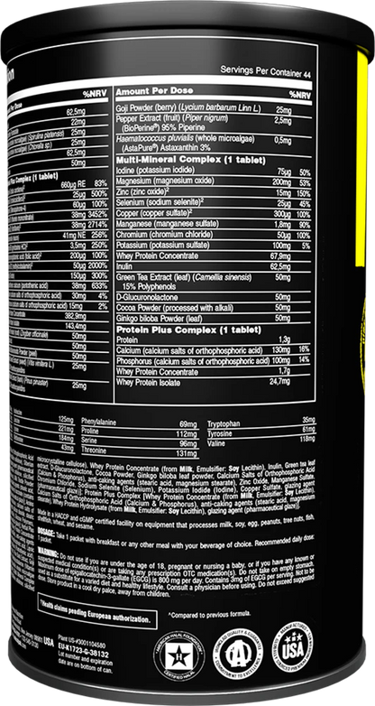 Animal Pak 44 packs