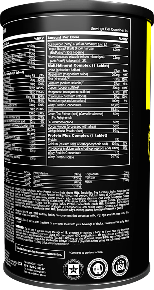 Animal Pak 44 packs